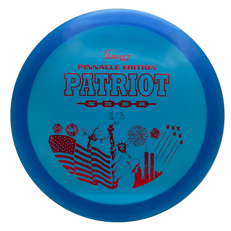 174g - Blue (Red Foil) Pinnacle Legacy Patriot - Skyline Disc Golf