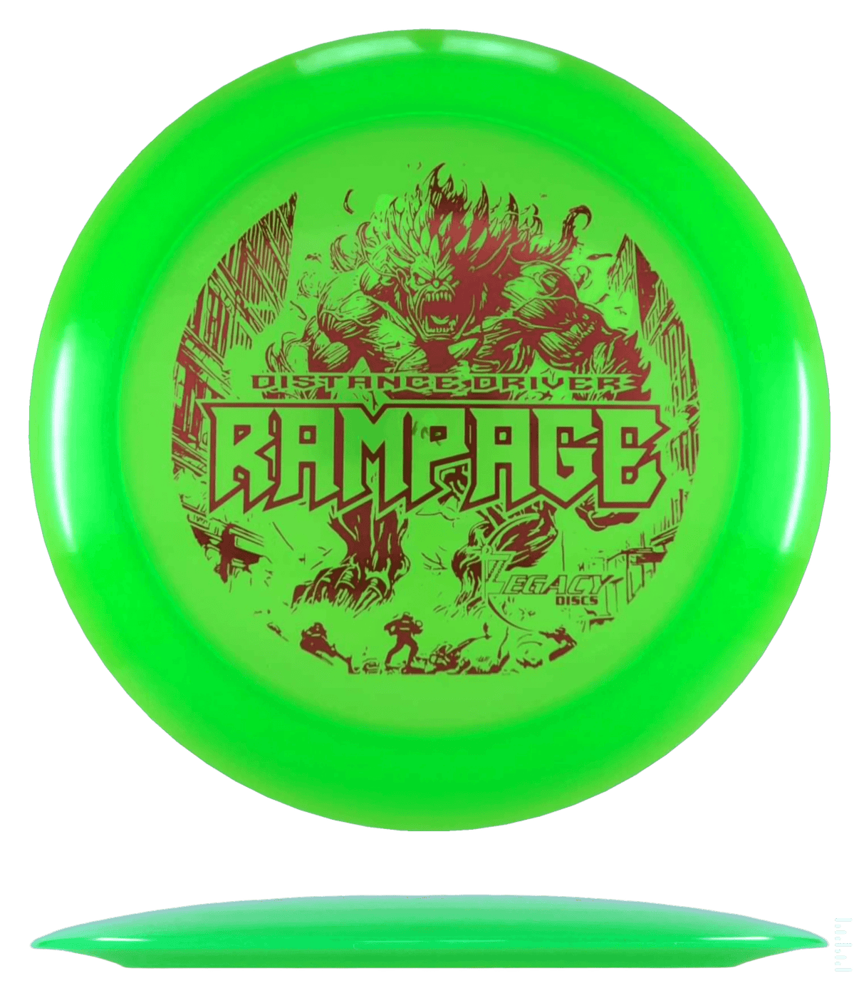 Legacy Rampage - Pinnacle / 166g - Green (Red Foil) - Skyline Disc Golf