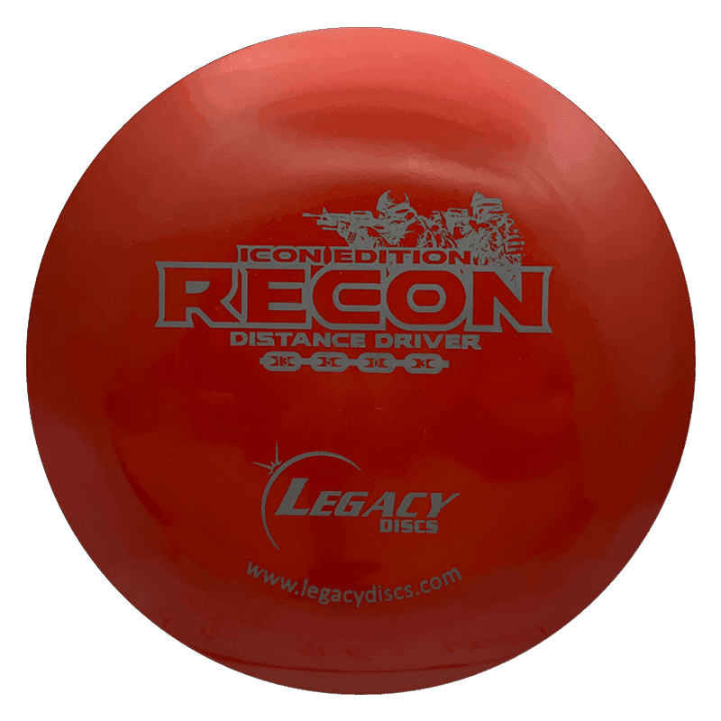 174g - Red (Gray) Icon Legacy Recon - Skyline Disc Golf