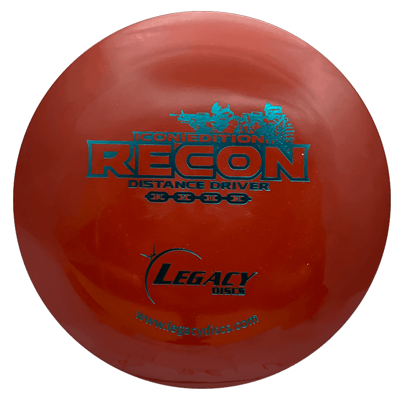 Legacy Recon - Icon / 171g - Red (Teal Foil) - Skyline Disc Golf