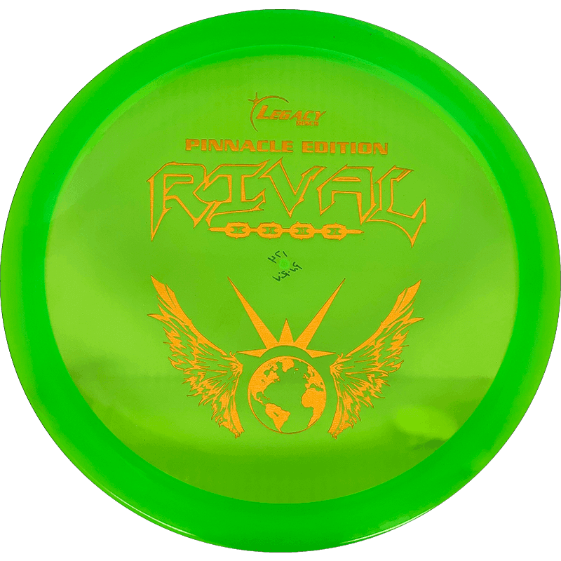 Legacy Rival - Pinnacle / 174g - Lime Green (Orange Foil) - Skyline Disc Golf