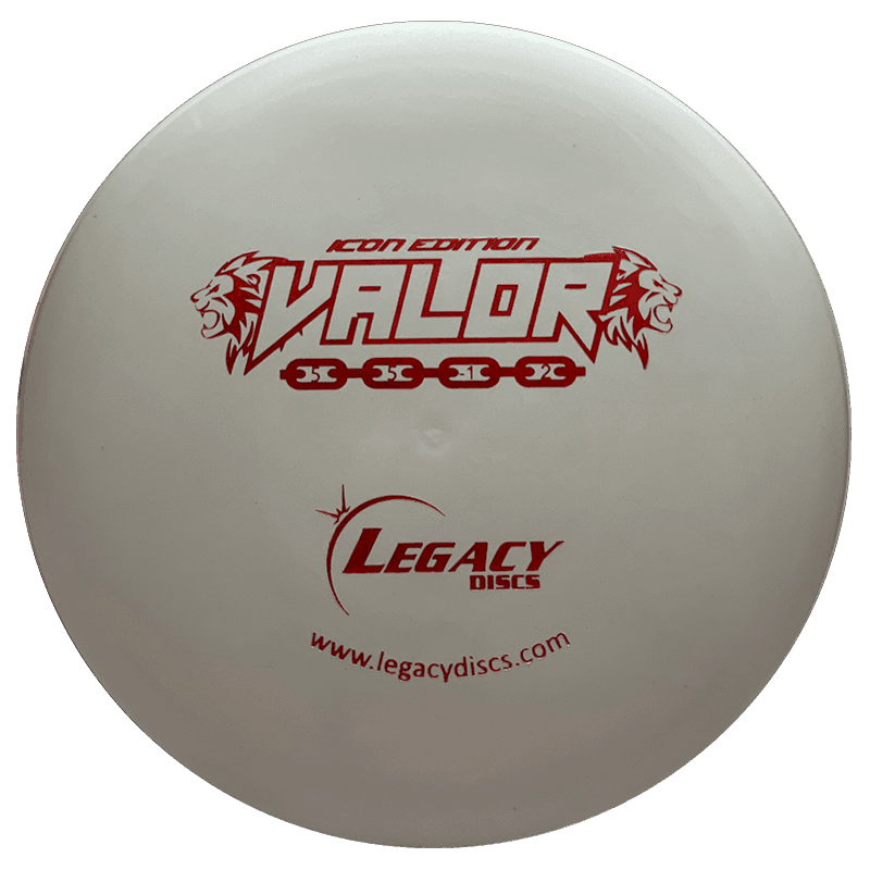 Legacy Valor Legacy Valor - Icon / 175g - Light Gray (Red Glitter) - Skyline Disc Golf