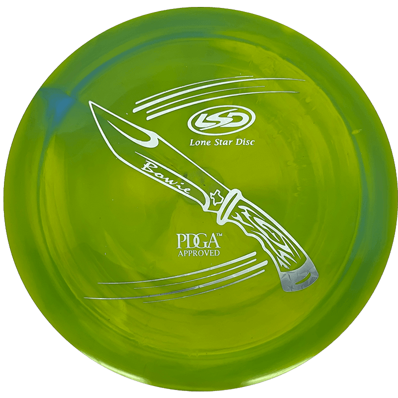 Lone Star Discs Bowie - Alpha / 173g - Lime Green Swirl (Silver)