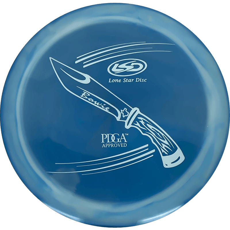 174g - Blue Swirl (White) Alpha Lone Star Discs Bowie - Skyline Disc Golf