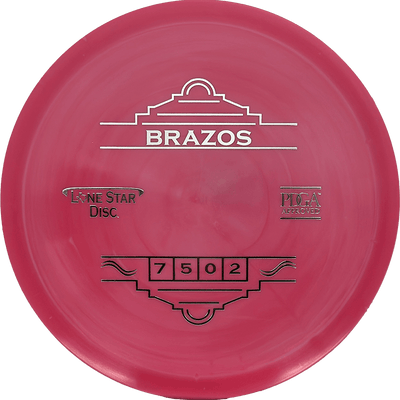 Lone Star Discs Brazos Lone Star Discs Brazos - Lima / 152g - Light Red (Silver) - Skyline Disc Golf