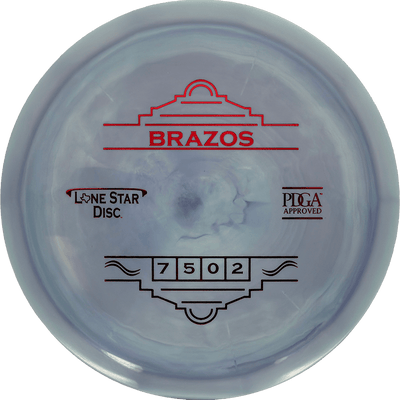 Lone Star Discs Brazos Lone Star Discs Brazos - Alpha / 160g - Light Slate Blue (Red Foil) - Skyline Disc Golf