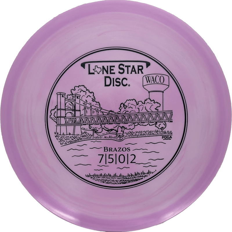 Lone Star Discs Brazos Lone Star Discs Brazos - Lima / 153g - Lavender (Black) - Skyline Disc Golf