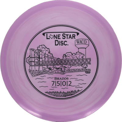 Lone Star Discs Brazos Lone Star Discs Brazos - Lima / 153g - Lavender (Black) - Skyline Disc Golf