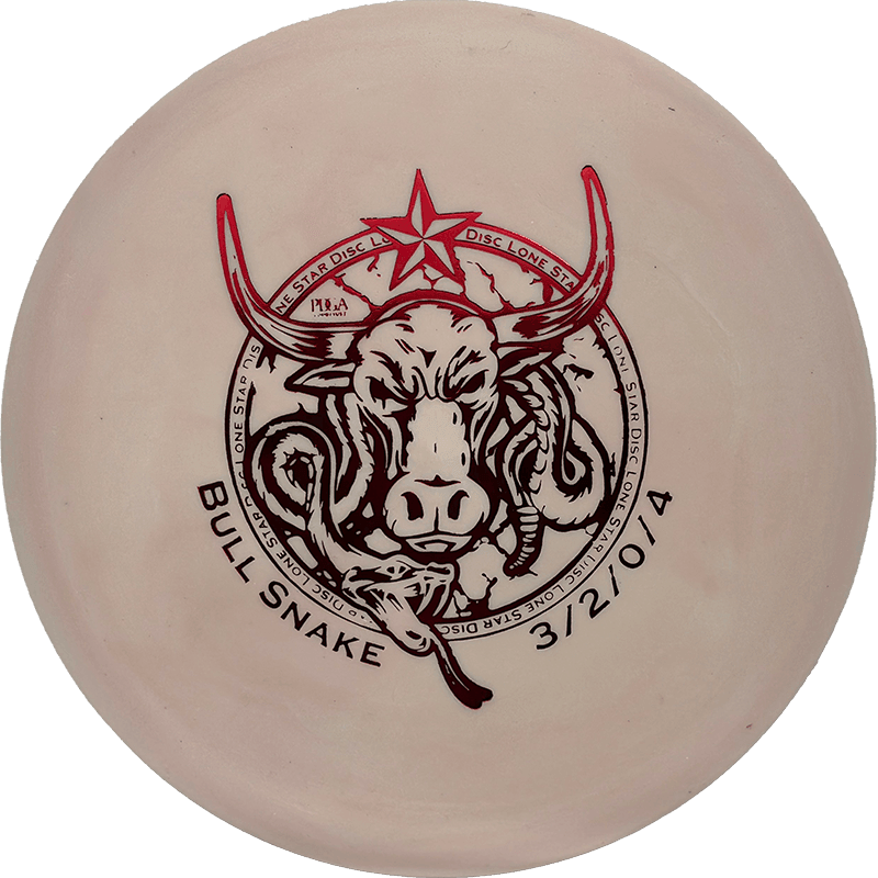 Lone Star Discs Bull Snake - Victor 2 / 174g - Blush (Red Foil) - Skyline Disc Golf