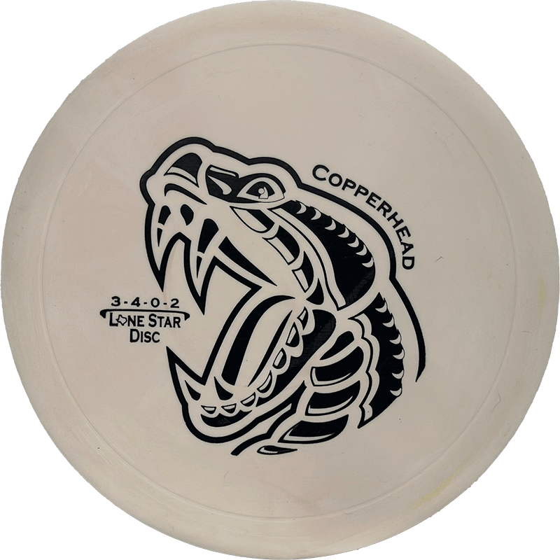 Lone Star Discs Copperhead Lone Star Discs Copperhead - Victor2 (V2) / 170g - Off-White (Black - Artist Series) - Skyline Disc Golf