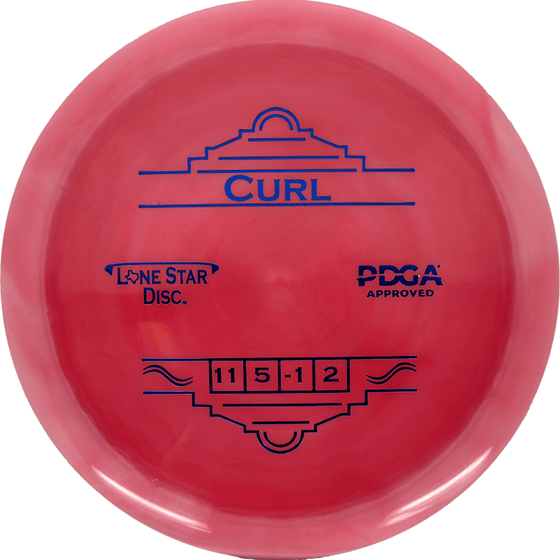 Lone Star Discs Curl Lone Star Discs Curl - Alpha / 176g - Red (Blue Foil) - Skyline Disc Golf