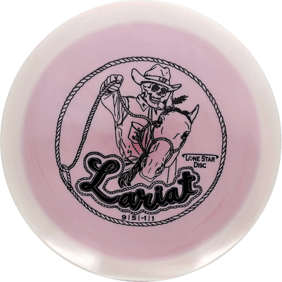 Lone Star Discs Lariat Lone Star Discs Lariat - Alpha / 174g - Off-White w/ Soft Red Swirl (Black) - Skyline Disc Golf