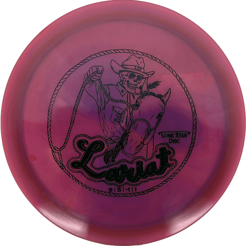 174g - Cabernet (Black) Alpha Lone Star Discs Lariat - Skyline Disc Golf