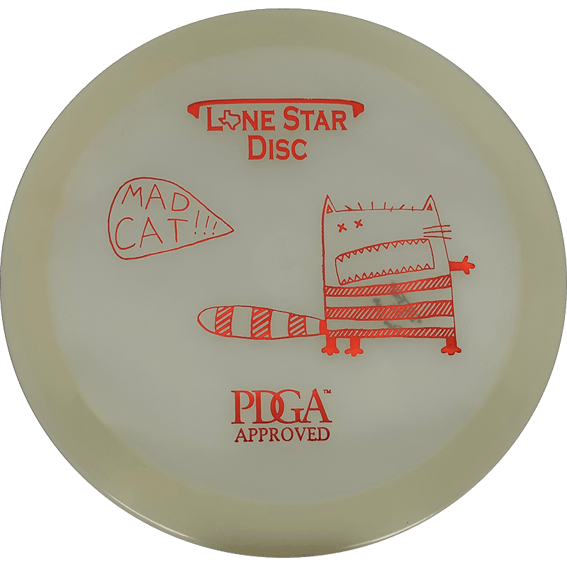 Lone Star Discs Mad Cat Lone Star Discs Mad Cat - Glow / 175g - Glow (Orange Foil) - Skyline Disc Golf