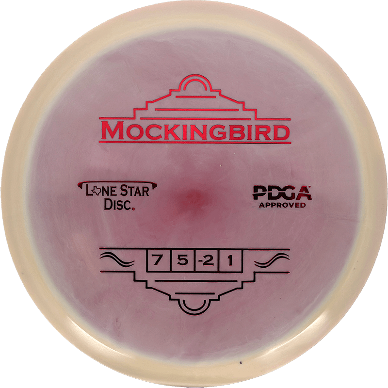 Lone Star Discs Mockingbird Lone Star Discs Mockingbird - Alpha / 173g - Soft Red w/ Sand Swirl (Red Foil) - Skyline Disc Golf