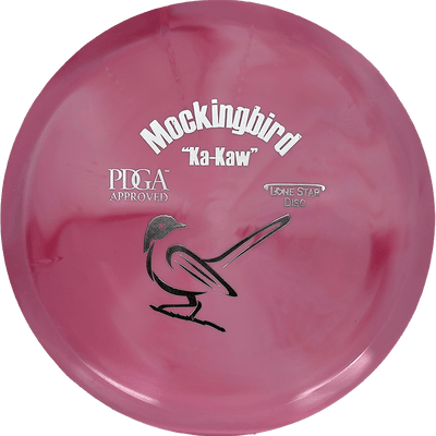 Lone Star Discs Mockingbird Lone Star Discs Mockingbird - Lima / 154g - Soft Red Swirl (Silver) - Skyline Disc Golf