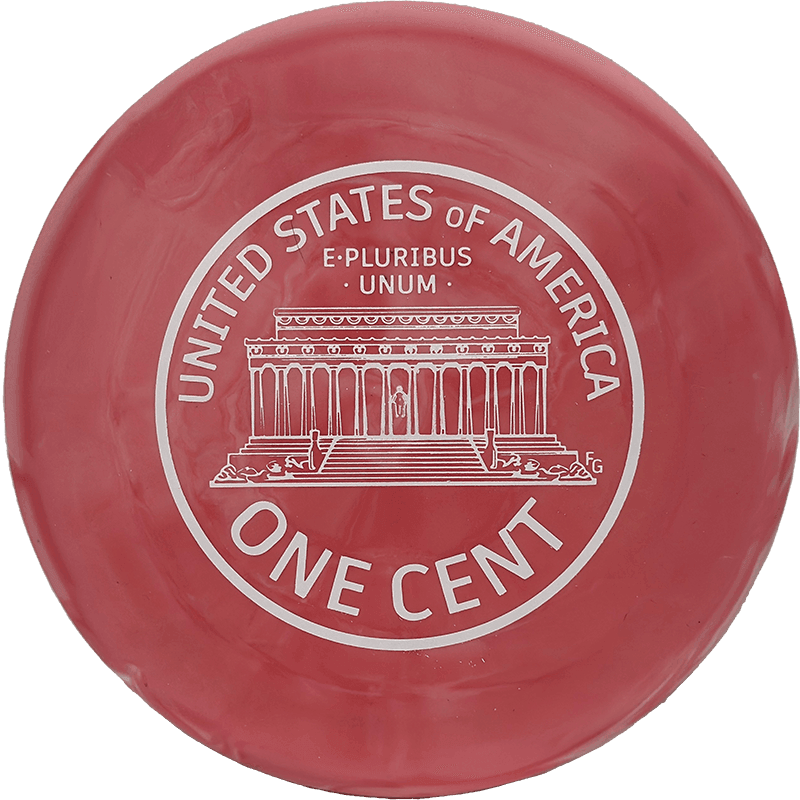 Lone Star Discs Penny Putter - Victor1 (V1) / 173g - Pastel Red Swirl (White)