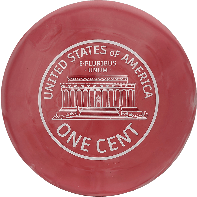 Lone Star Discs Penny Putter Lone Star Discs Penny Putter - Victor1 (V1) / 173g - Pastel Red Swirl (White) - Skyline Disc Golf