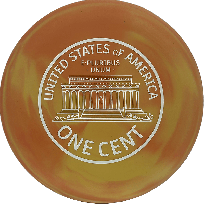 Lone Star Discs Penny Putter Lone Star Discs Penny Putter - Victor2 (V2) / 172g - Orange Swirl (White) - Skyline Disc Golf