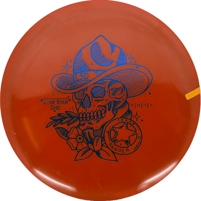 Lone Star Discs Texas Ranger Lone Star Discs Texas Ranger - Alpha / 176g - Red Orange (Blue - Artist Series) - Skyline Disc Golf