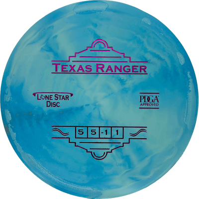 Lone Star Discs Texas Ranger Lone Star Discs Texas Ranger - Delta 1 (D1) / 174g - Sky Blue Swirl (Magenta) - Skyline Disc Golf