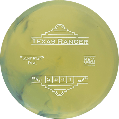 Lone Star Discs Texas Ranger Lone Star Discs Texas Ranger - Delta 2 (D2) / 175g - Yellow/Blue Marble (White) - Skyline Disc Golf