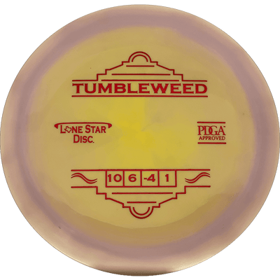 Lone Star Discs Tumbleweed Lone Star Discs Tumbleweed - Bravo / 174g - Yellow Lavender Swirl (Red Foil) - Skyline Disc Golf