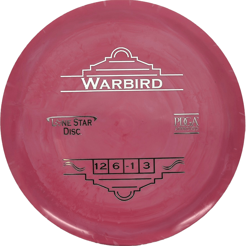 Lone Star Discs Warbird Lone Star Discs Warbird - Lima / 152g - Pastel Red (Silver) - Skyline Disc Golf