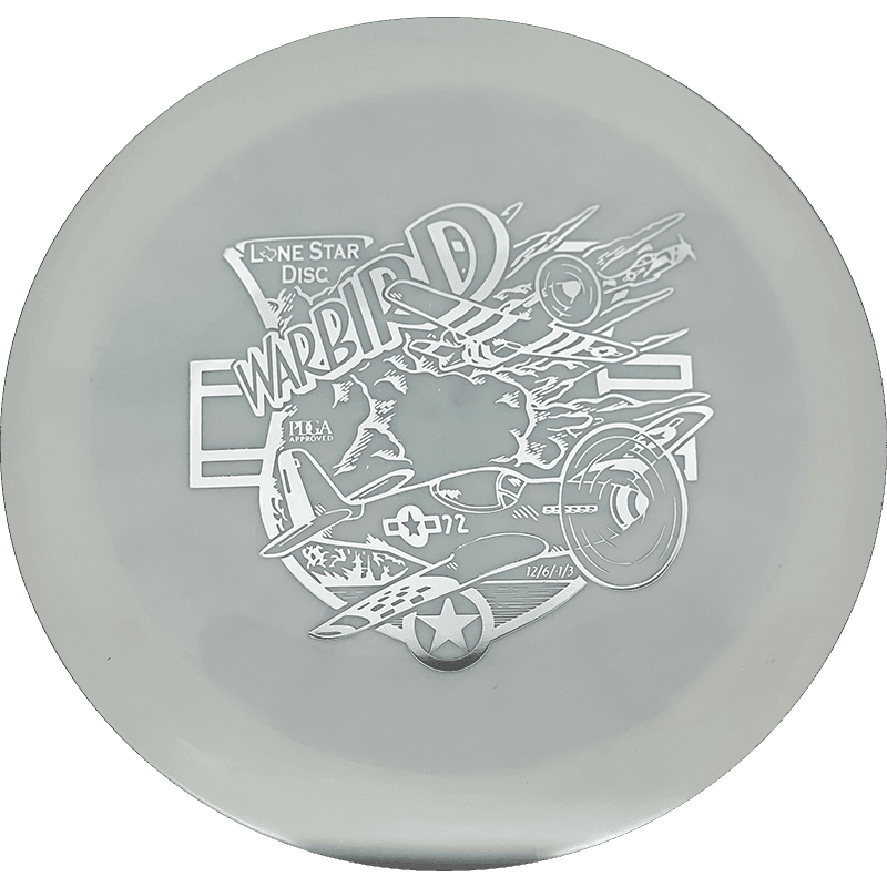 174g - White (Silver) Alpha Lone Star Discs Warbird - Skyline Disc Golf