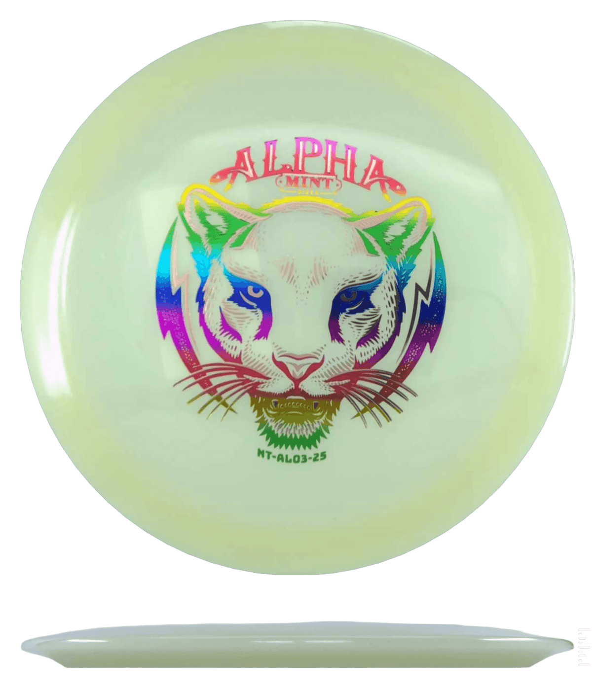 Mint Discs Alpha - Nocturnal / 173g - Glow (Rainbow Foil) - Skyline Disc Golf