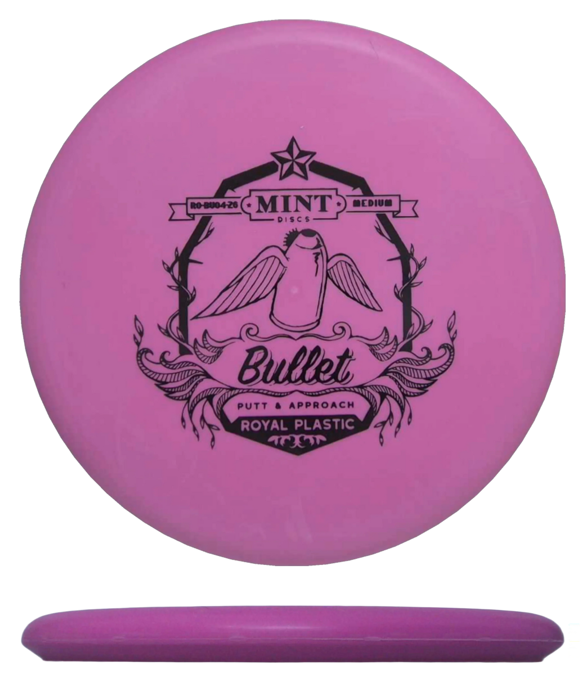 Mint Discs Bullet - Royal / 175g - Pink (Black) - Skyline Disc Golf