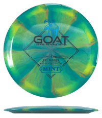 Mint Discs Goat - Swirl Apex / 174g - Green/Yellow Burst (Black/Blue Foil - Des Reading) - Skyline Disc Golf