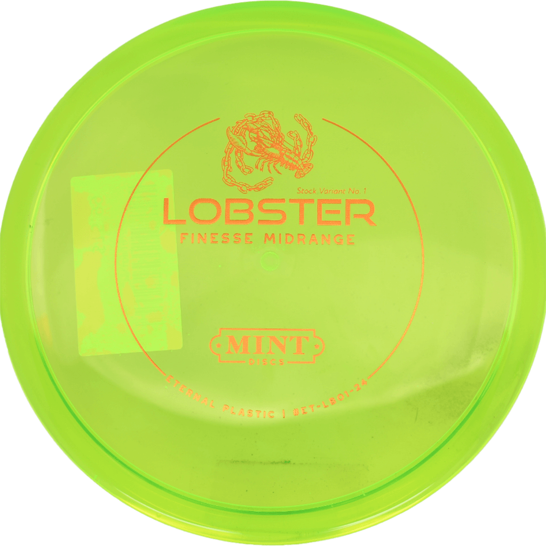 Mint Discs Lobster Mint Discs Lobster - Eternal / 173g - Chartreuse (Orange - Stock Variant No. 1) - Skyline Disc Golf