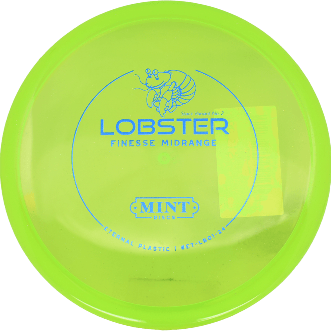 Mint Discs Lobster Mint Discs Lobster - Eternal / 177g - Highlighter Green (Blue - Stock Variant No. 2) - Skyline Disc Golf