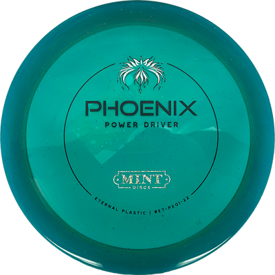 Mint Discs Phoenix Mint Discs Phoenix - Eternal / 172g - Blue Green (Black/Silver Glitter) - Skyline Disc Golf