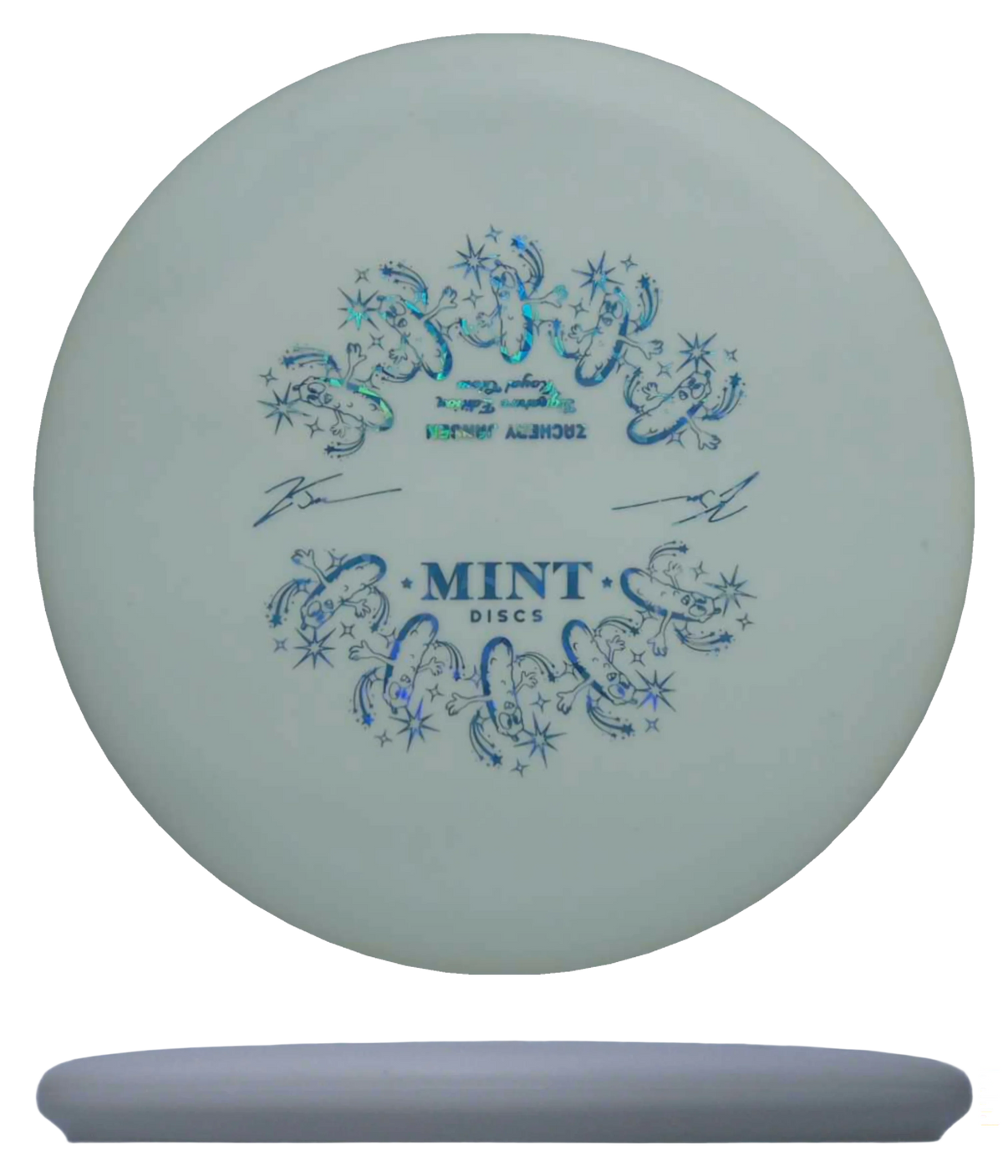 Mint Discs Pickle - Royal Glow / 173g - White (Blue Shatter) - Skyline Disc Golf