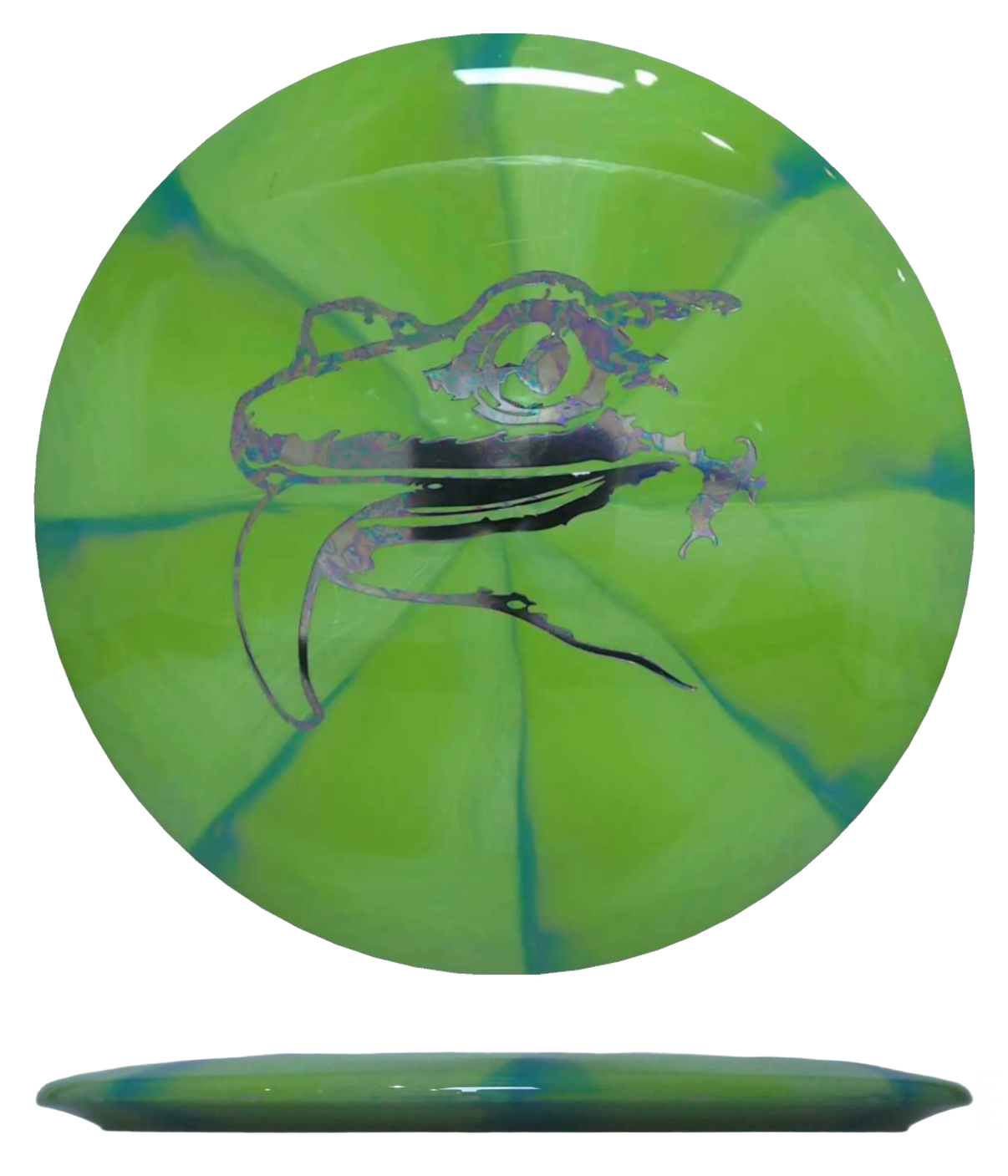 Mint Discs Salamander - Swirly Apex / 173g - Green Burst (Oil Slick) - Skyline Disc Golf