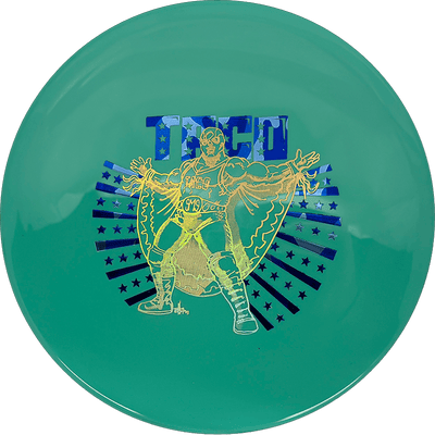 Mint Discs Taco Mint Discs Taco - Apex / 173g - Teal (Gold Chrome/Blue Camo - Luchador) - Skyline Disc Golf