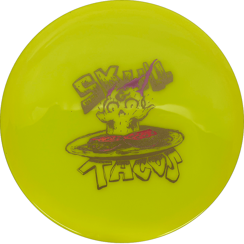 Mint Discs Taco Mint Discs Taco - Apex / 174g - Yellow (Gold/Rainbow - Skull Tacos) - Skyline Disc Golf