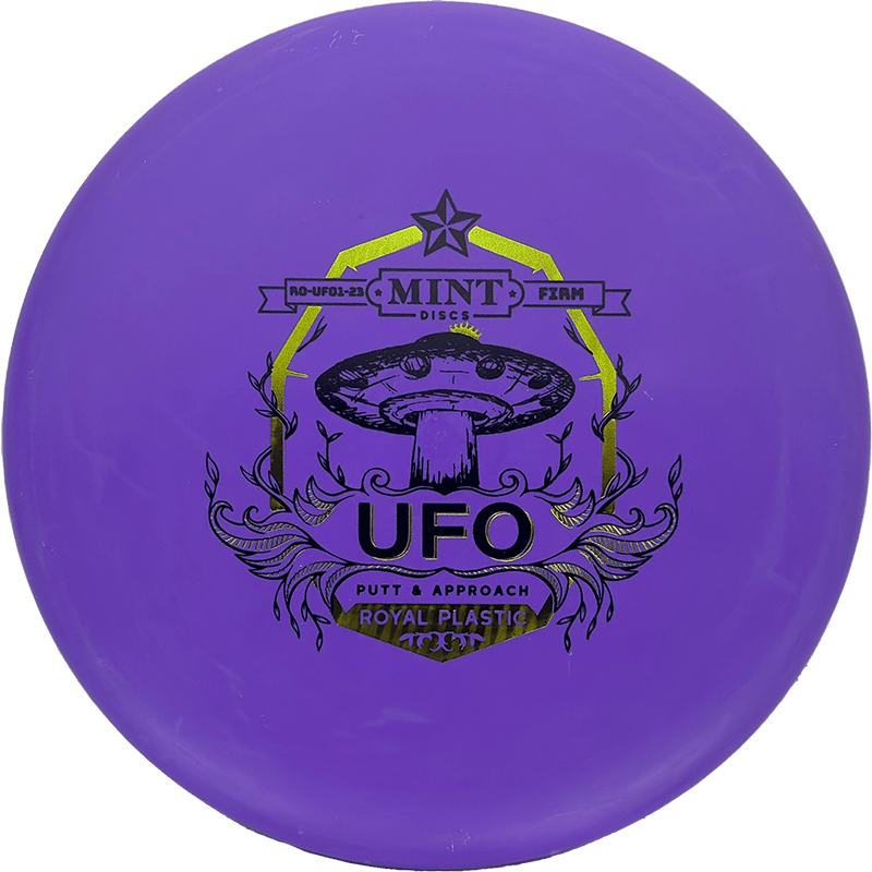 Mint Discs UFO Mint Discs UFO - Royal Firm / 172g - Royal Purple (Black/Yellow Gold) - Skyline Disc Golf