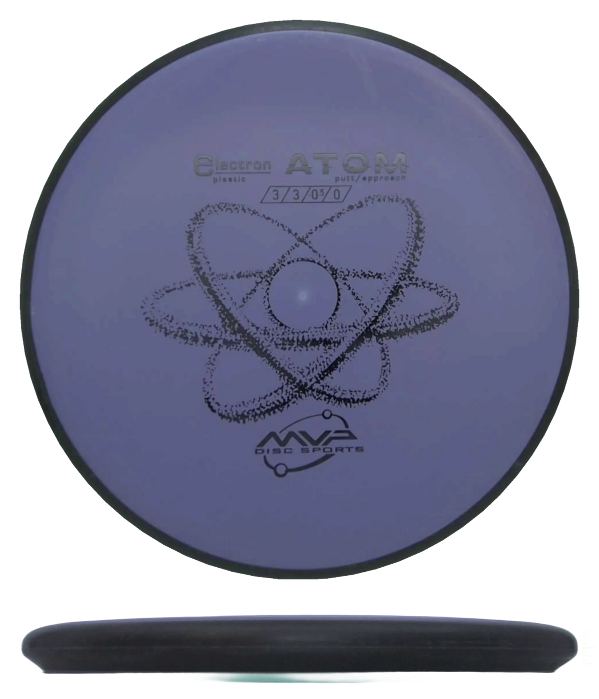 MVP Atom - Electron / 169g - Charcoal Purple (Black) - Skyline Disc Golf