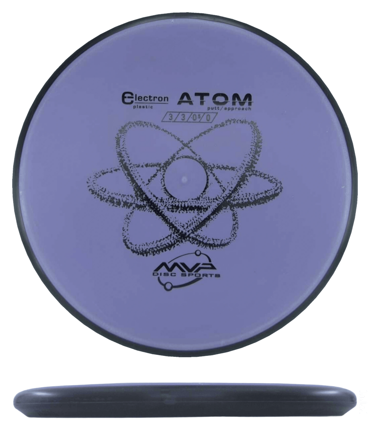 171g - Pastel Lavender (Black) Electron MVP Atom - Skyline Disc Golf