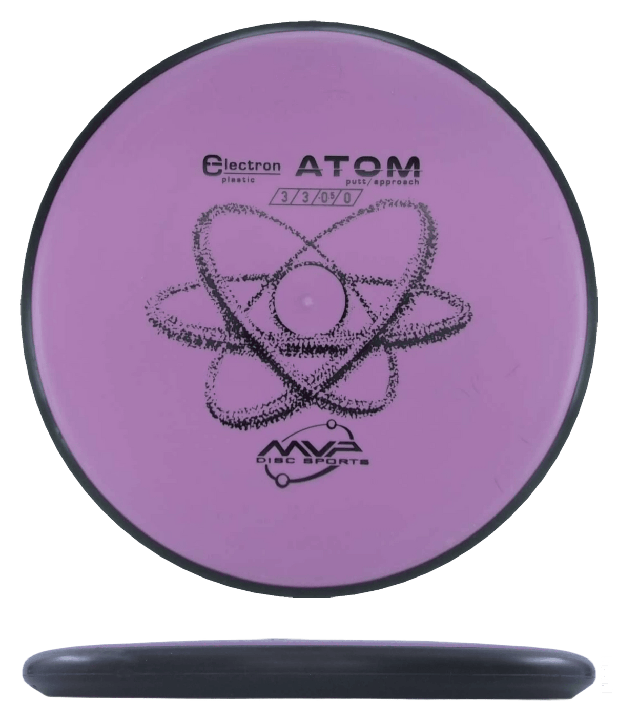 167g - Pastel Magenta (Black) Electron MVP Atom - Skyline Disc Golf