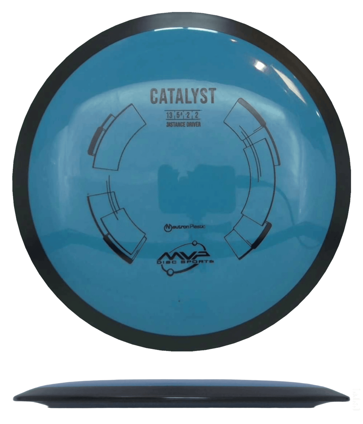 172g - Slate Blue (Black) Neutron MVP Catalyst - Skyline Disc Golf