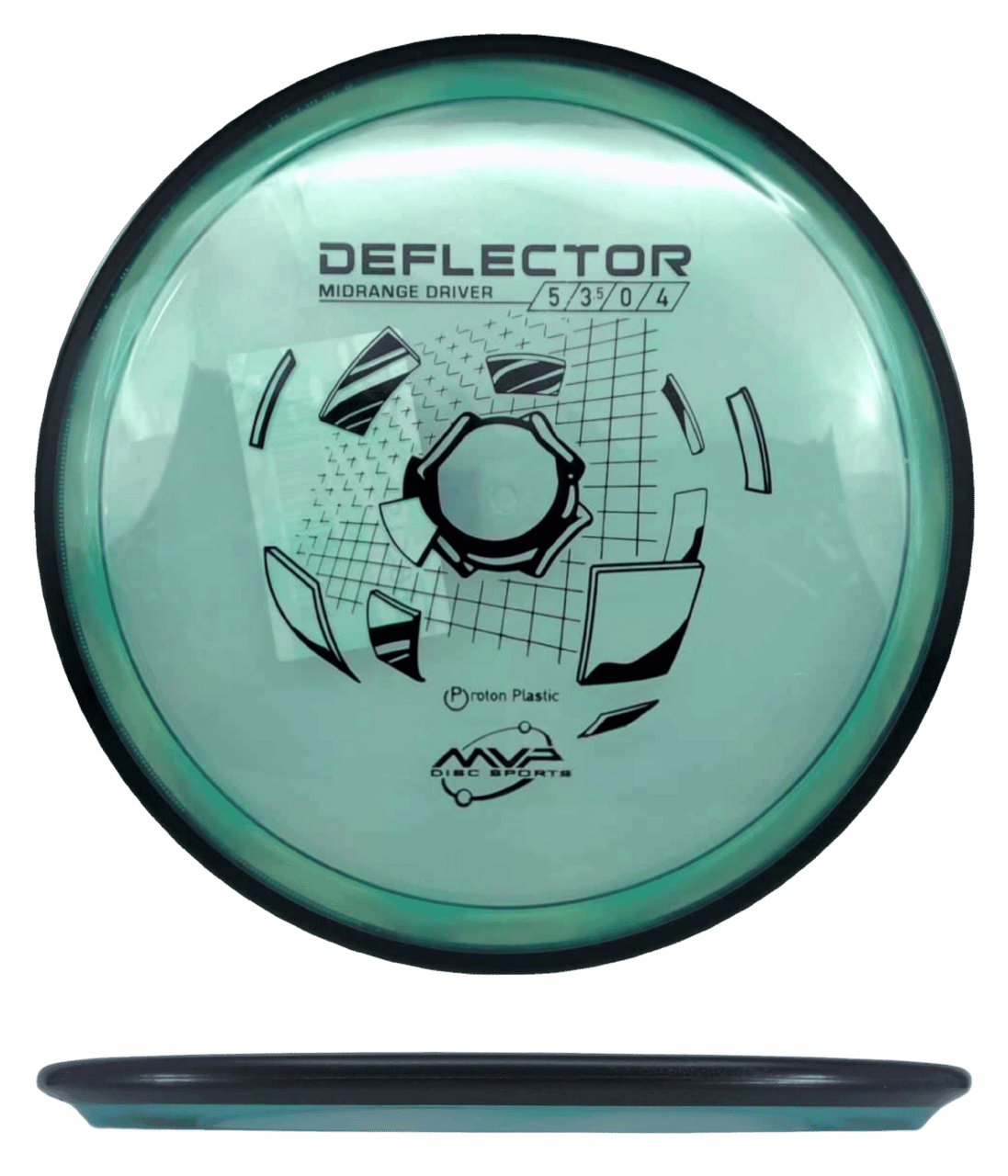 MVP Deflector MVP Deflector - Proton / 178g - Seafoam (Black) - Skyline Disc Golf