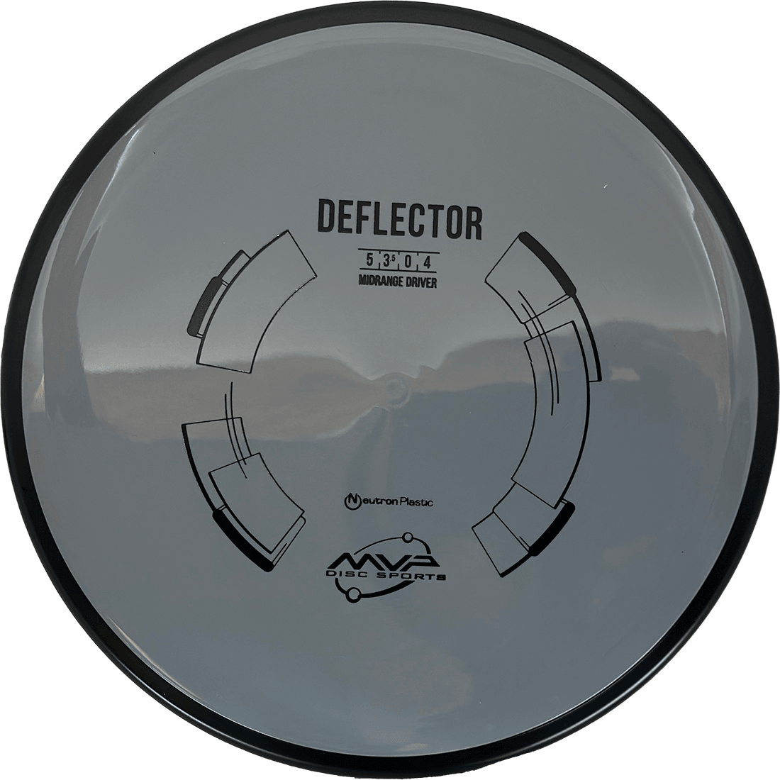 MVP Deflector MVP Deflector - Neutron / 174g - Gray (Black) - Skyline Disc Golf