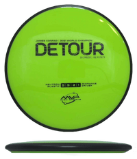 166g - Chartreuse (Black) Neutron MVP Detour - Skyline Disc Golf