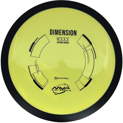 MVP Dimension MVP Dimension - Neutron / 174g - Banana (Black) - Skyline Disc Golf