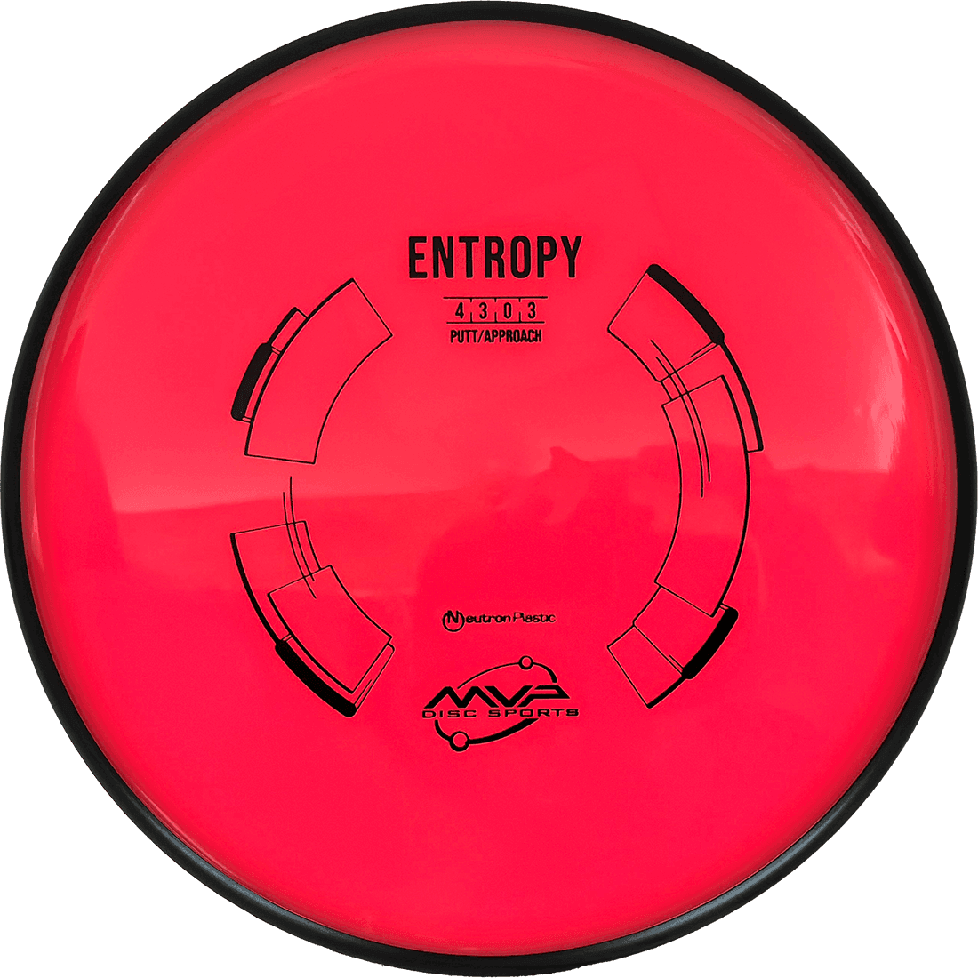 168g - Hot Pink (Black) Neutron MVP Entropy - Skyline Disc Golf