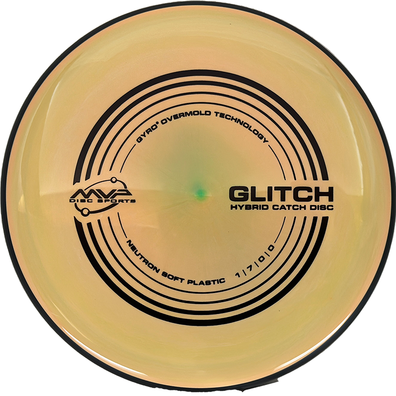 MVP Glitch MVP Glitch - Neutron Soft / 151g - Peach w/ Hint of Green (Black) *1004* - Skyline Disc Golf